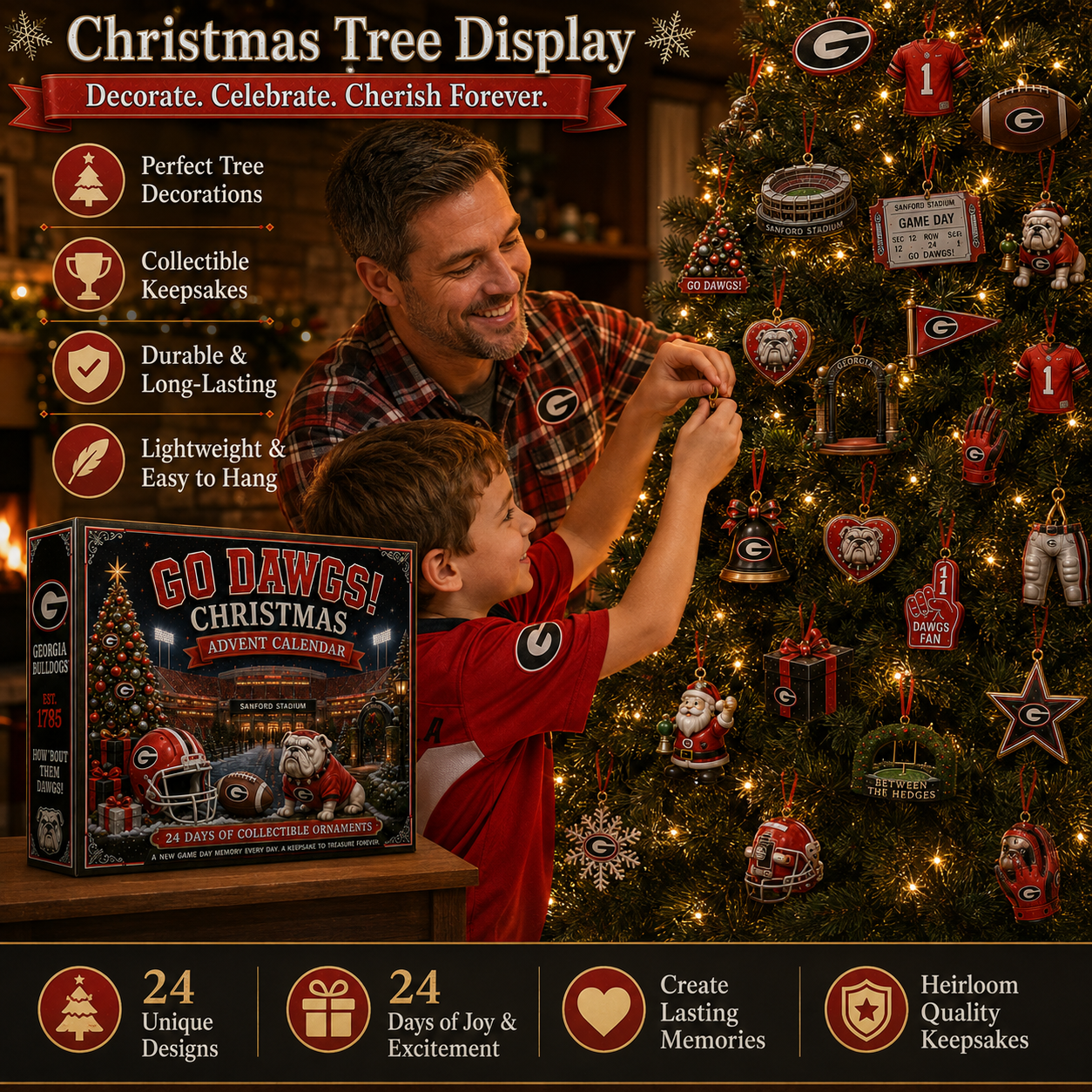 🎄 Go Dawgs! Football Christmas Advent Calendar