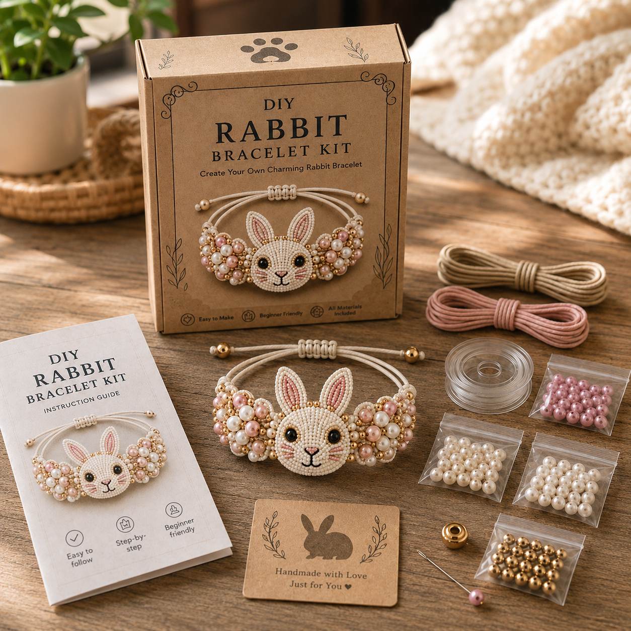DIY Beaded Animal Bracelet Kit | 15 Cute Styles