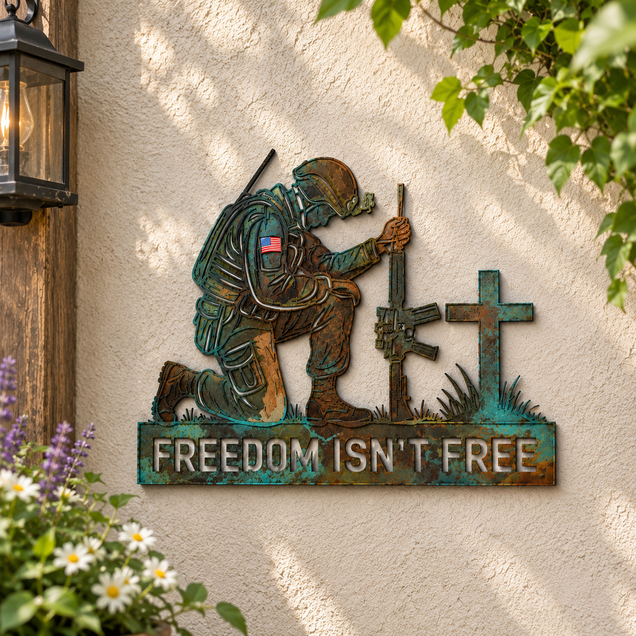 Freedom Isn’t Free Military Memorial Wall Decor