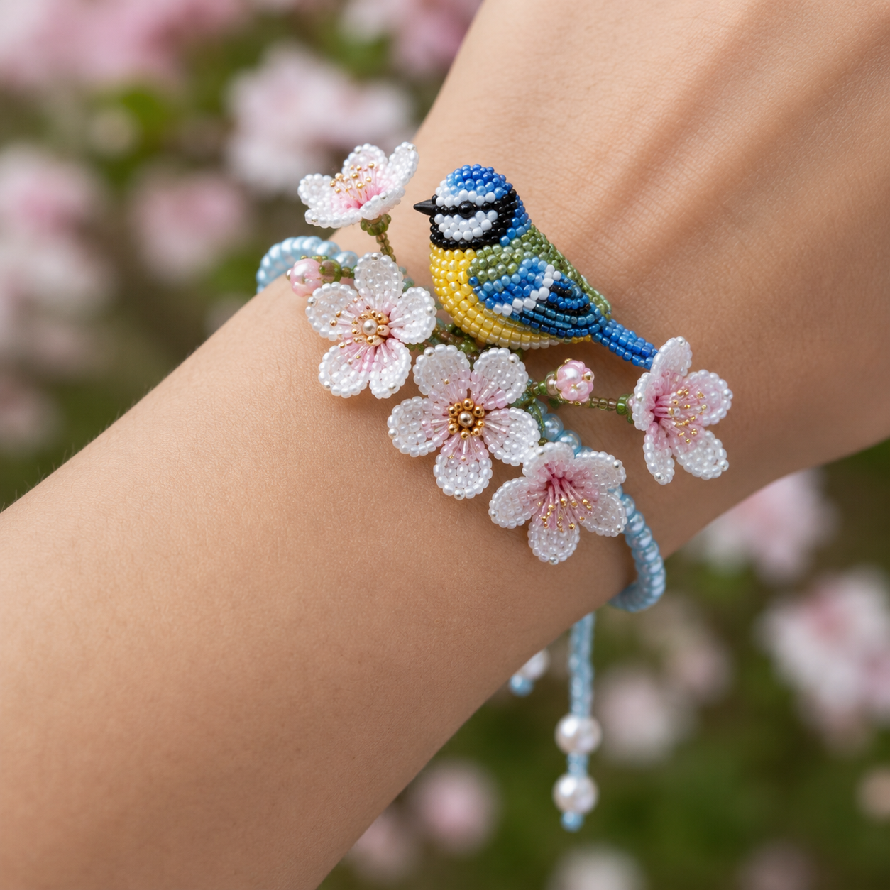 DIY Beaded Nature Bracelet Kit Bird, Fox & Butterfly Bracelet Making Kit