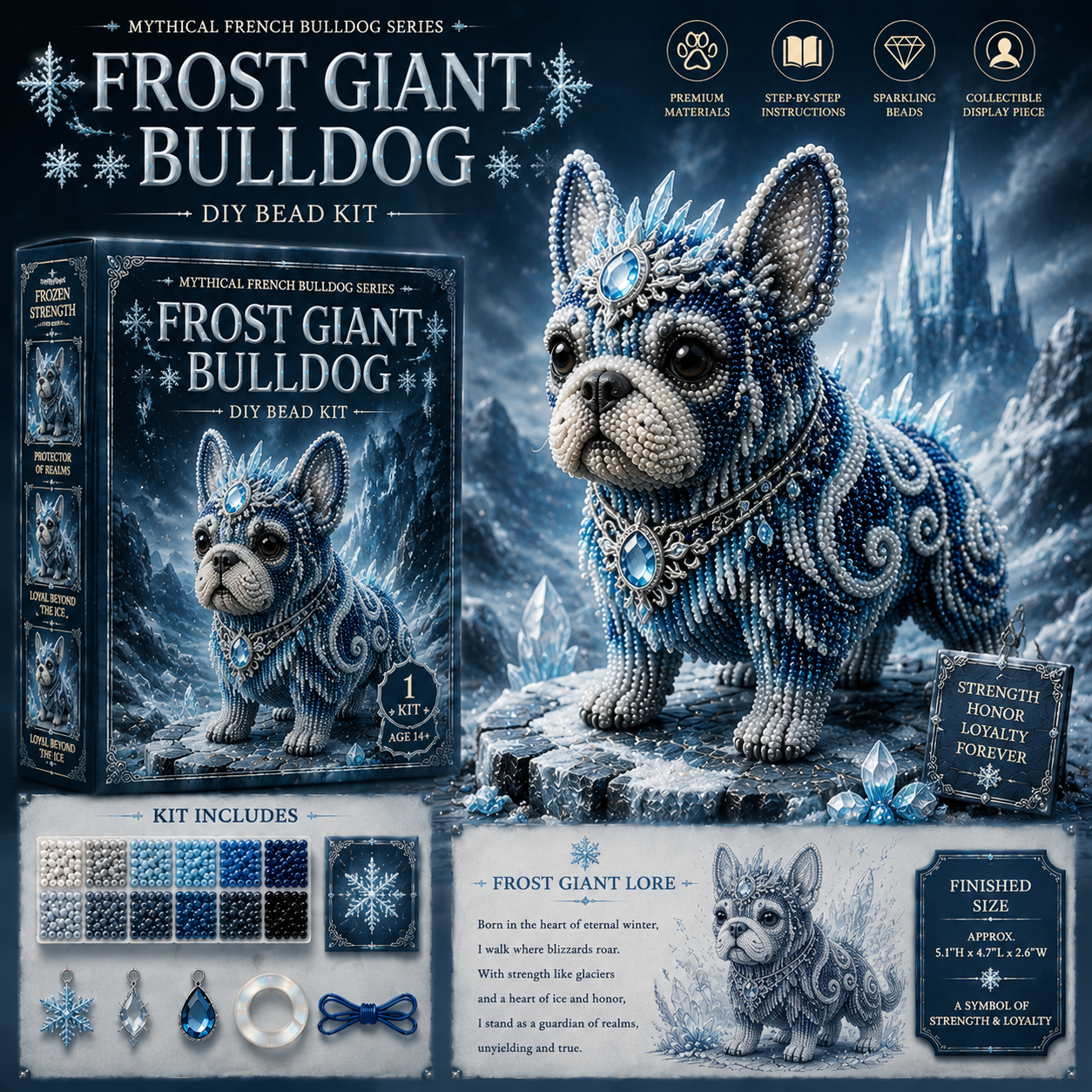 🐾 Mythical French Bulldog DIY Bead Kit Collection