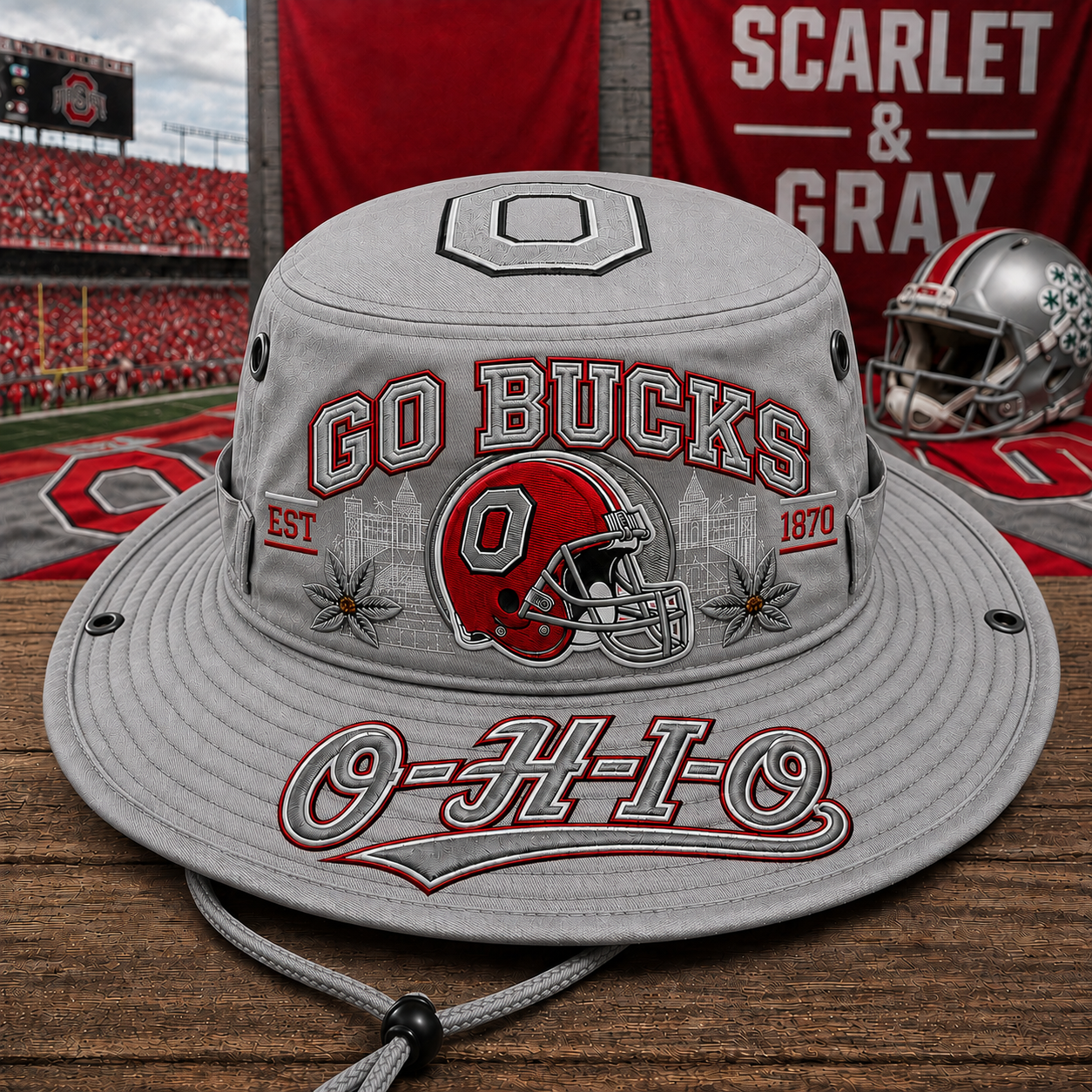 🔥🇺🇸 Last Day Promo: 49% OFF 🏈 GO BUCKS Football Heritage Boonie Hat