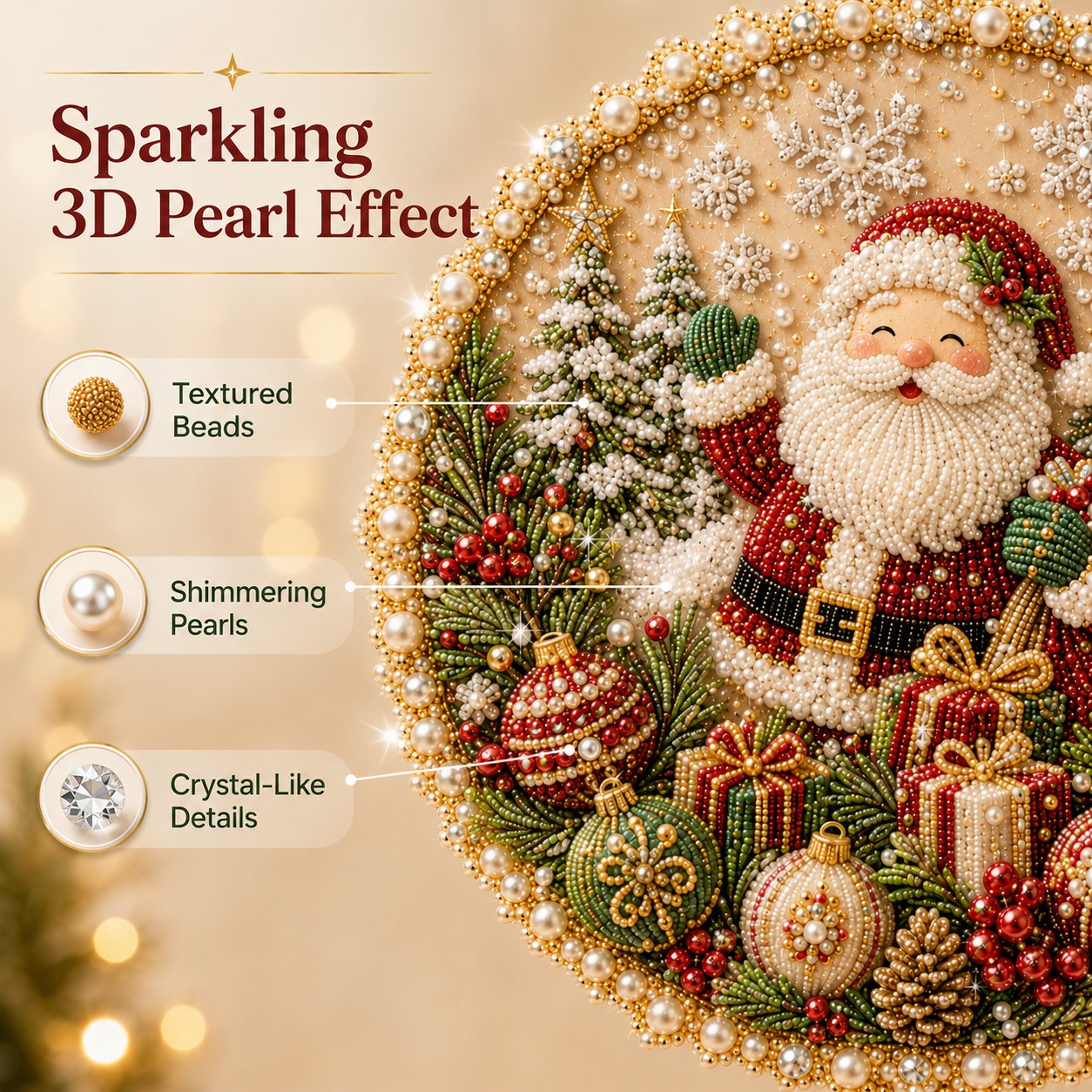 🎄 Christmas Diamond Art Kit – Create Sparkling Holiday Memories With Your Family