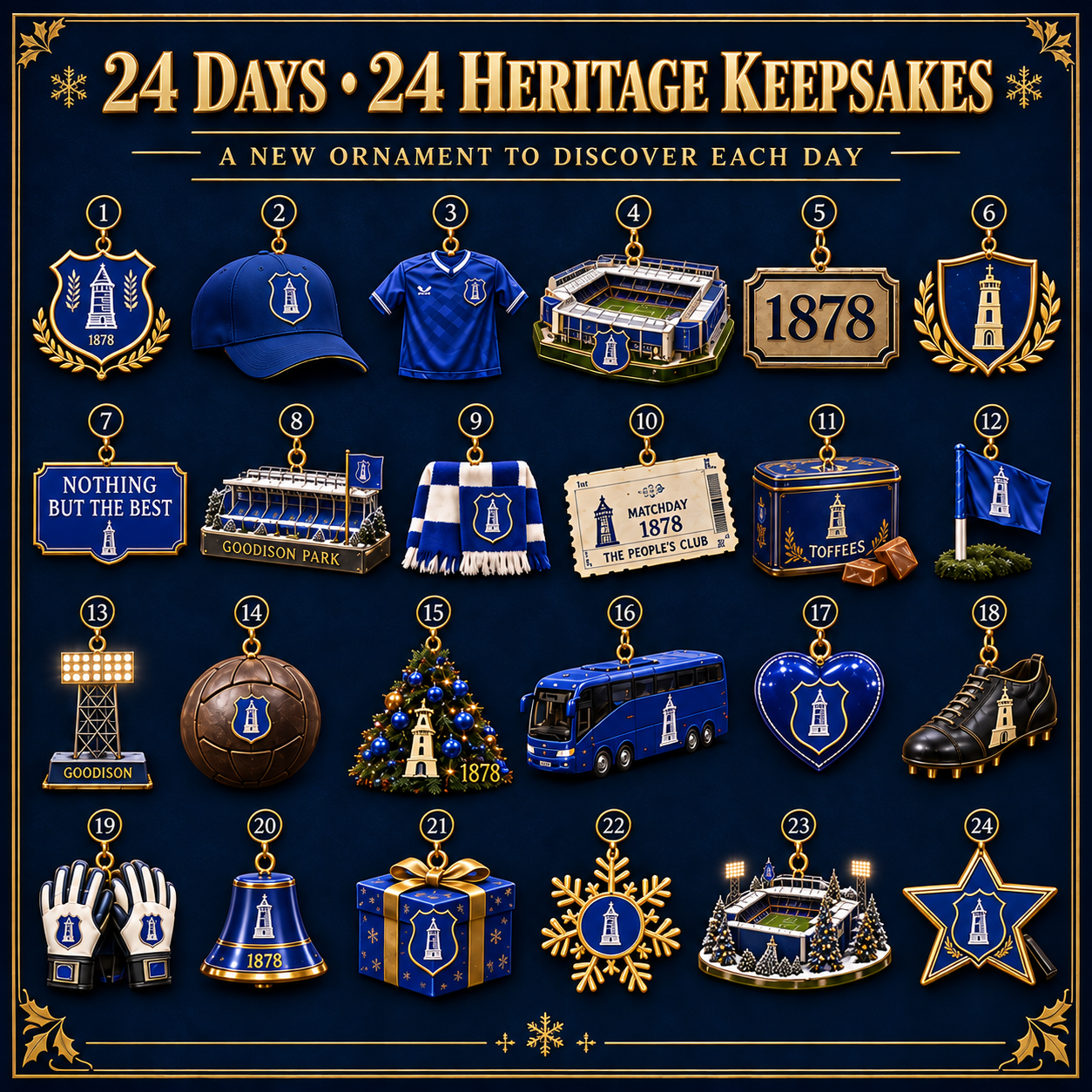 🎄 Forever Blue! Football Christmas Advent Calendar