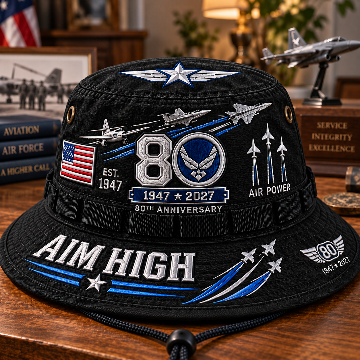 🇺🇸 U.S. Air Force 80th Anniversary Bucket Hat