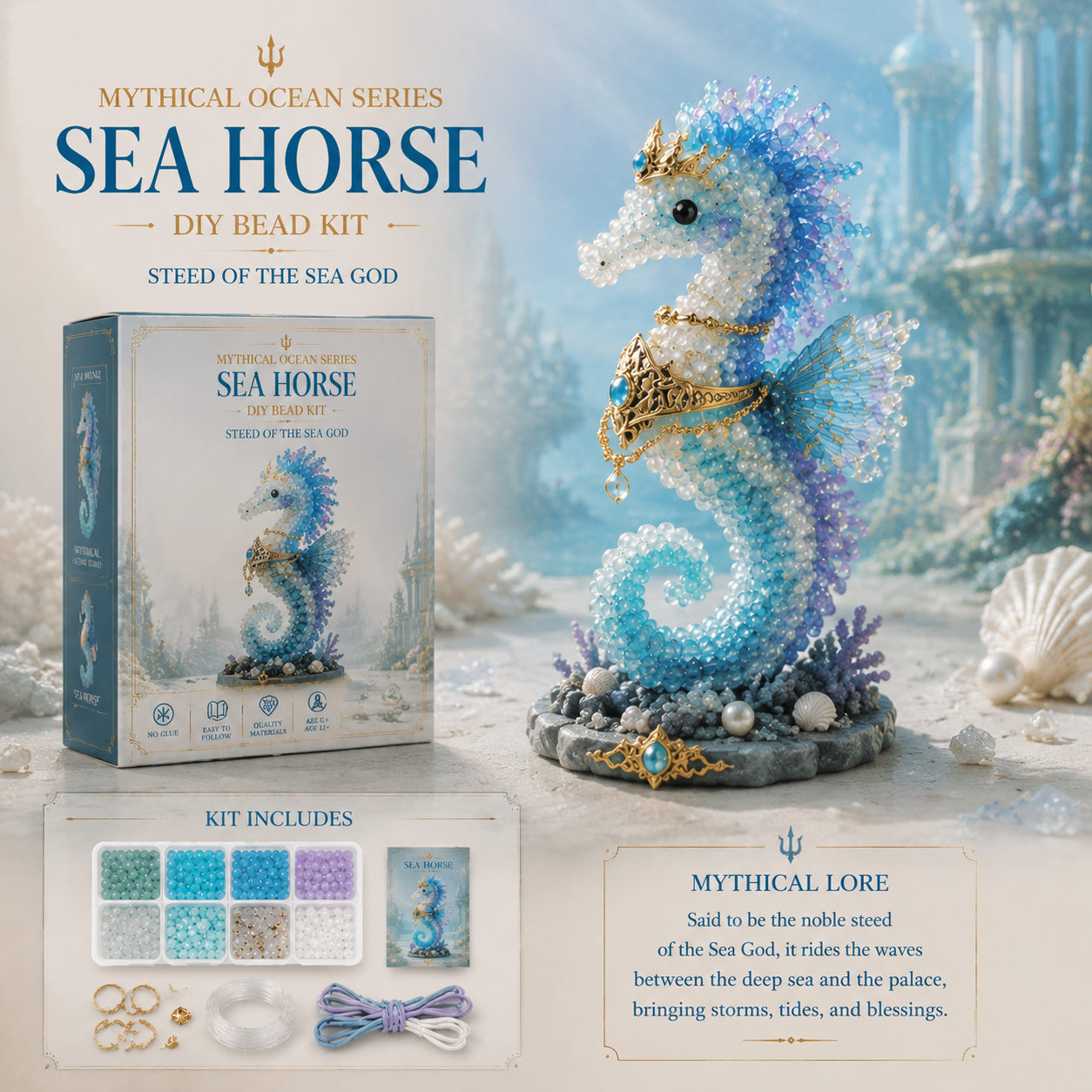 🔥Last Day: 50% Off 🌊 Mythical Ocean DIY Bead Kit