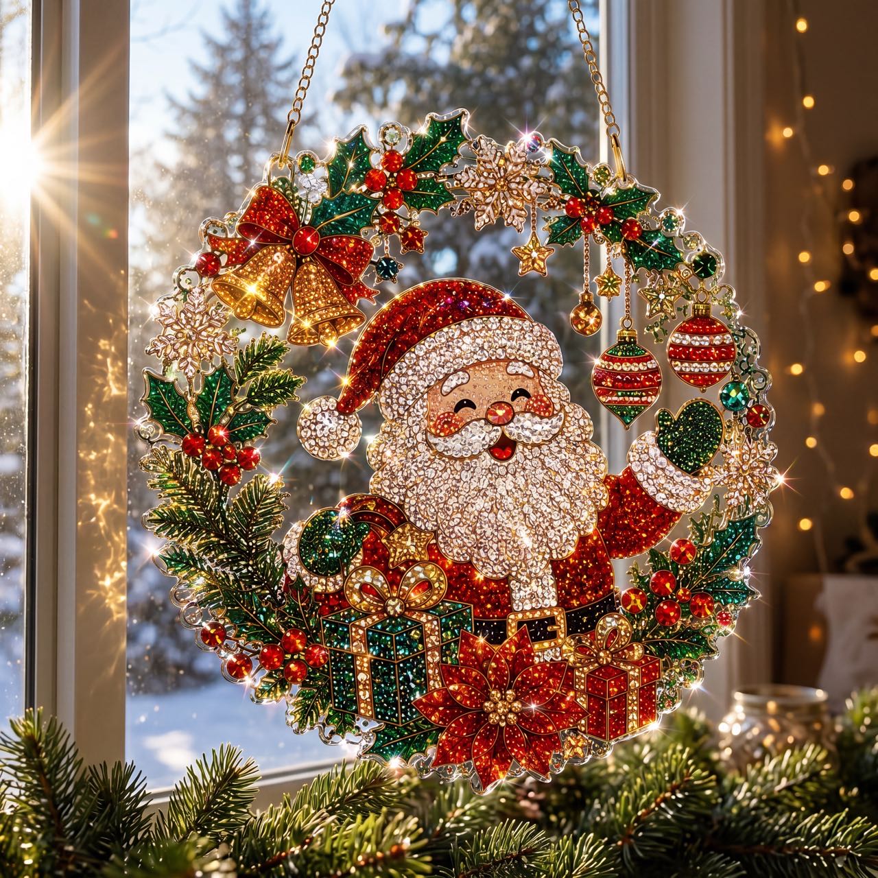 🎅70% Off on the Last Day of the Off-Season Sale🎄- Christmas Diamond Art Suncatcher Kit