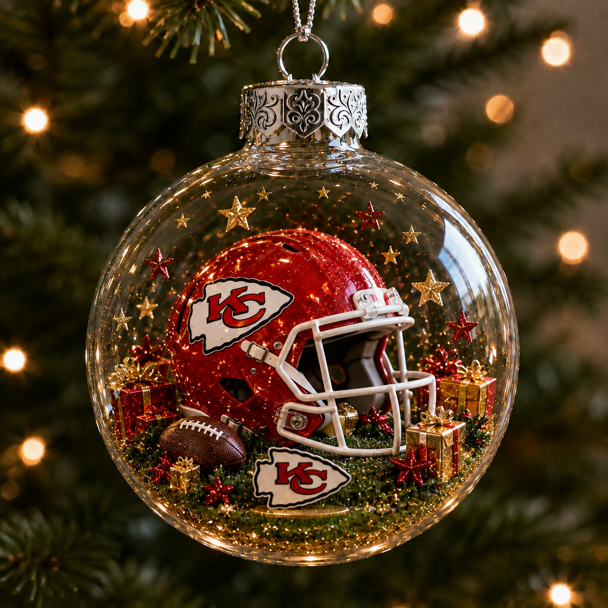 🏈RED KINGDOM Football Christmas Ornament Collection