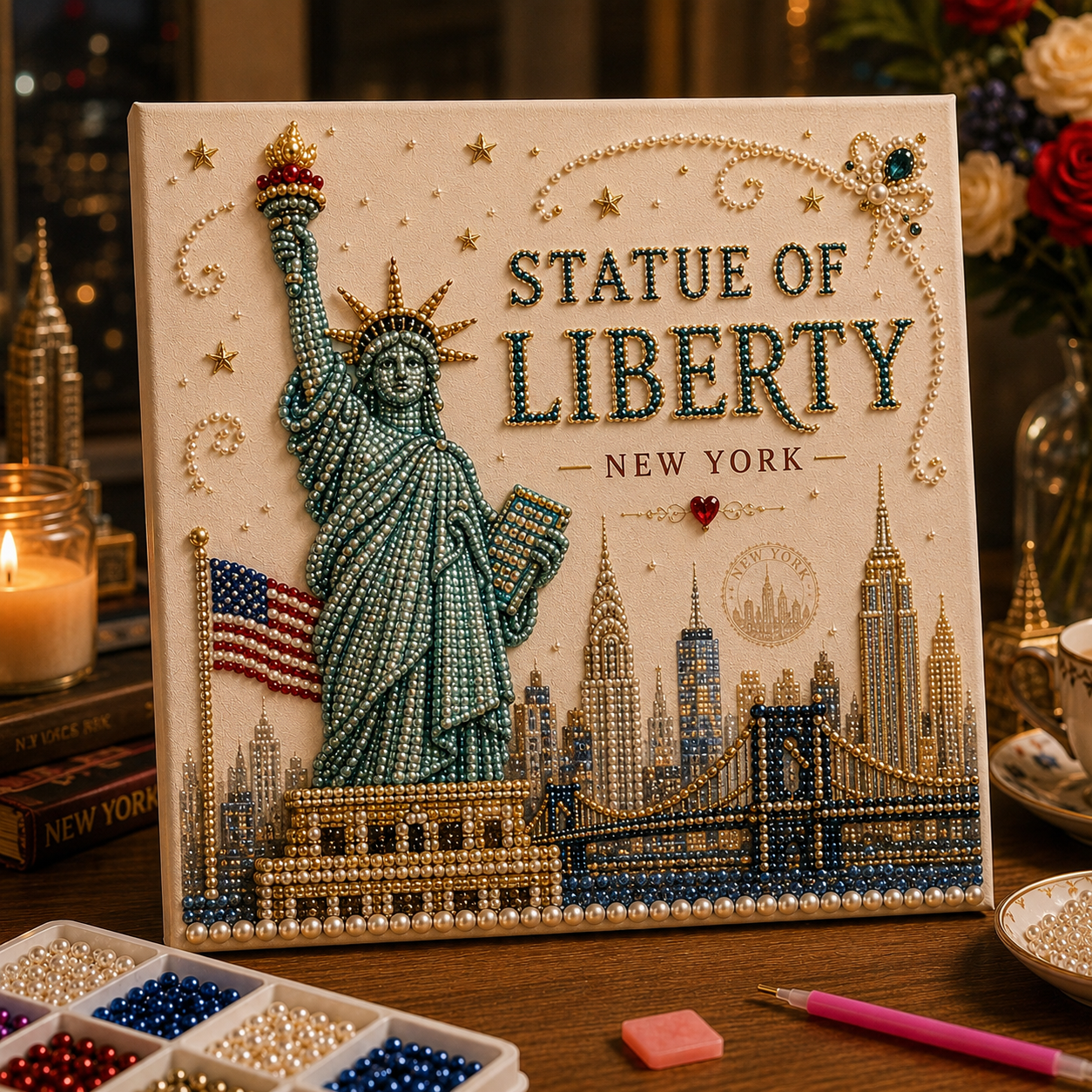 🌍 World Landmark DIY Bead Art Kit