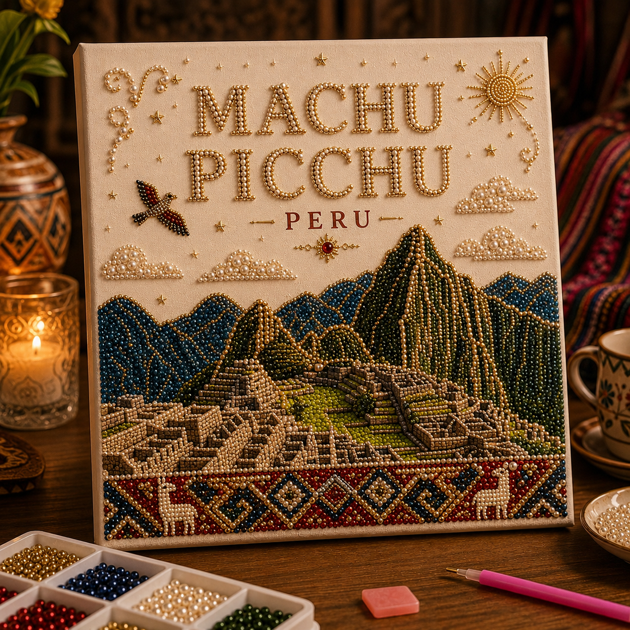 🌍 World Landmark DIY Bead Art Kit