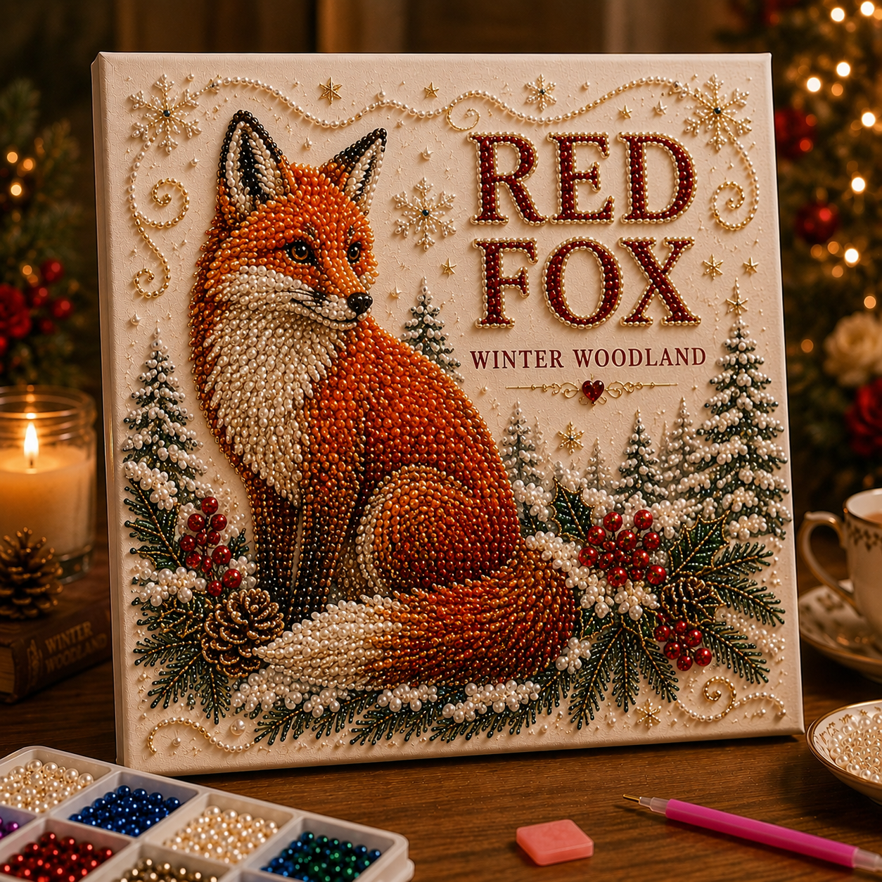 ❄️ Winter Woodland DIY Bead Art Kit