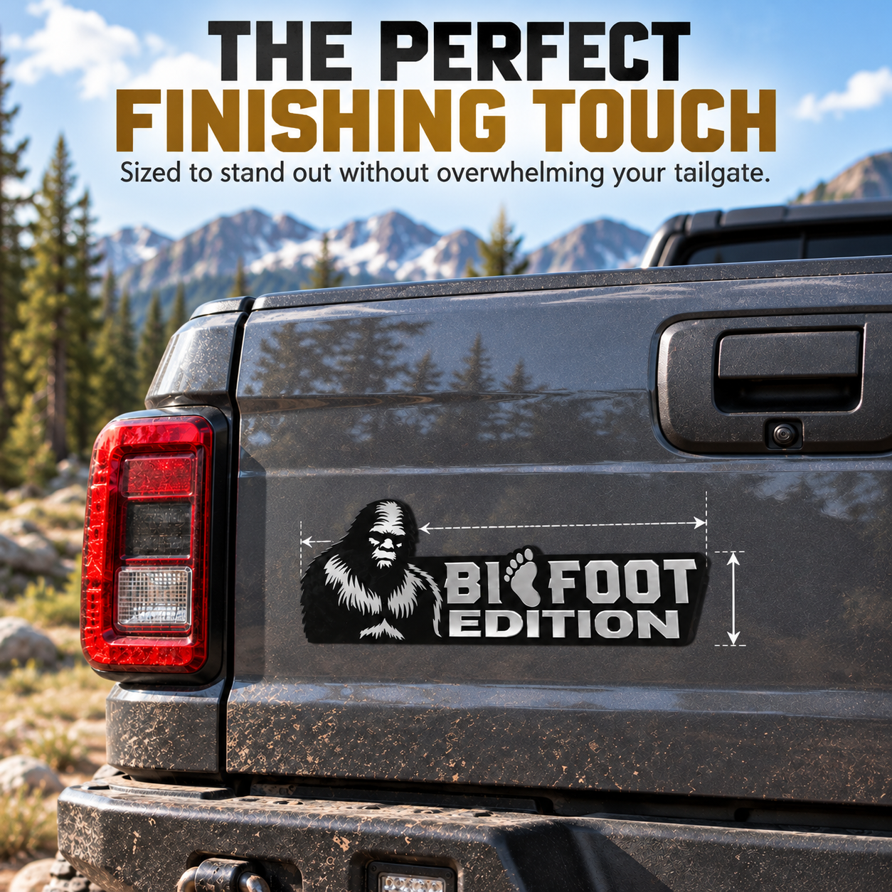 Bi🫈foot Edition Tailgate Emblem – Sasquatch Truck Decor