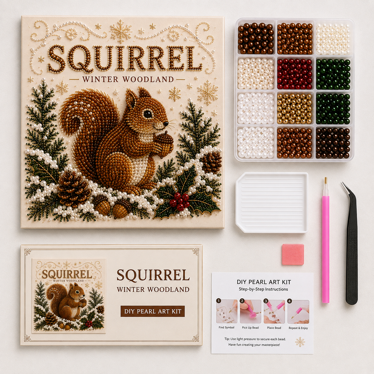 ❄️ Winter Woodland DIY Bead Art Kit