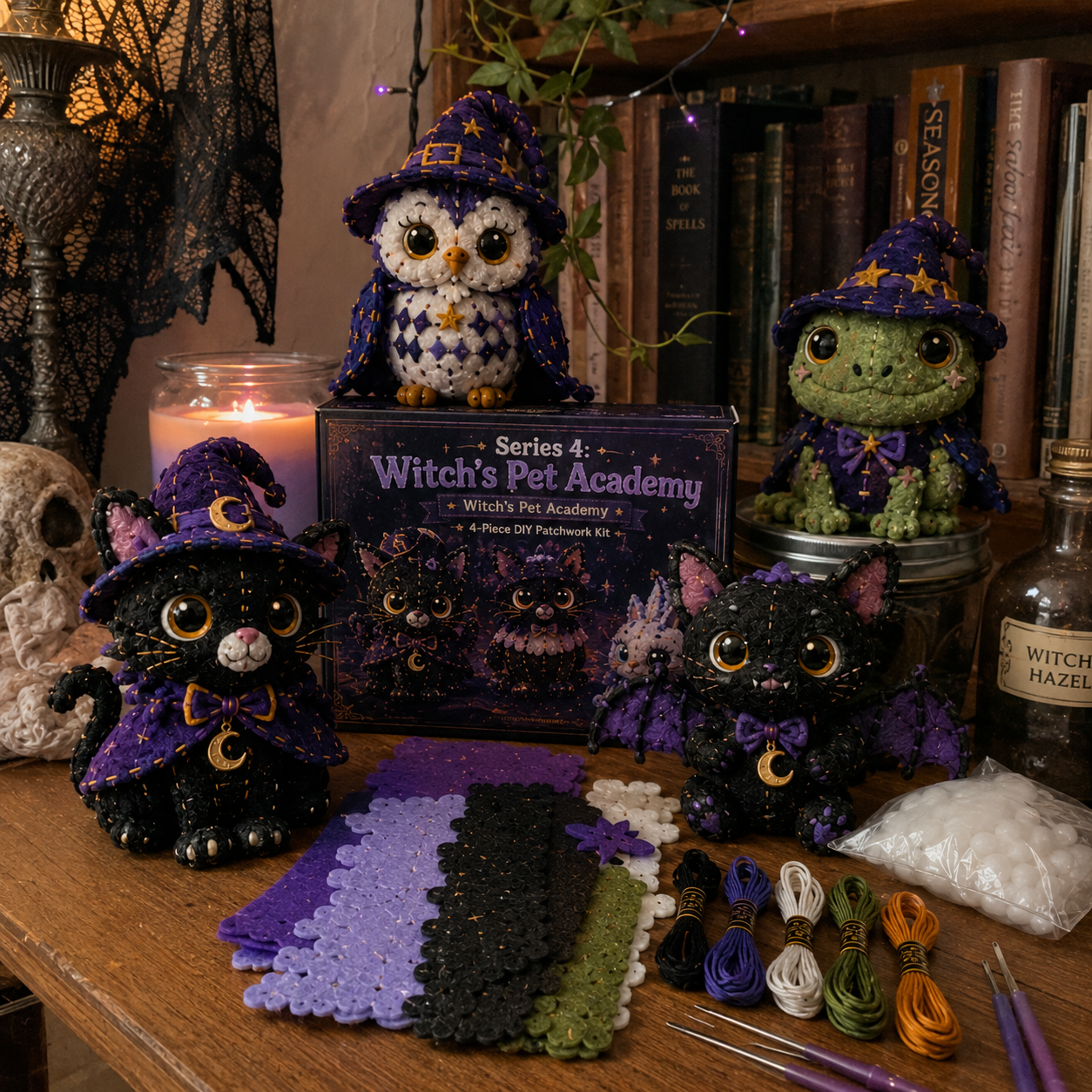 Halloween Friends 4 Piece DIY Patchwork Kit Collection 🎃🧵
