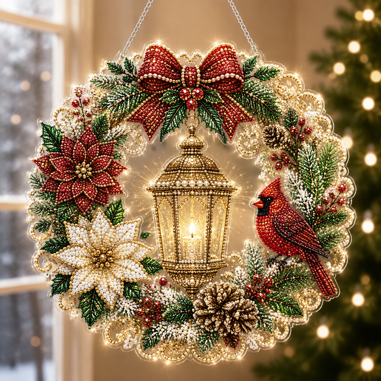 🔥Last Day 49% OFF-🎄Christmas Diamond Art Hanging Ornament Kit