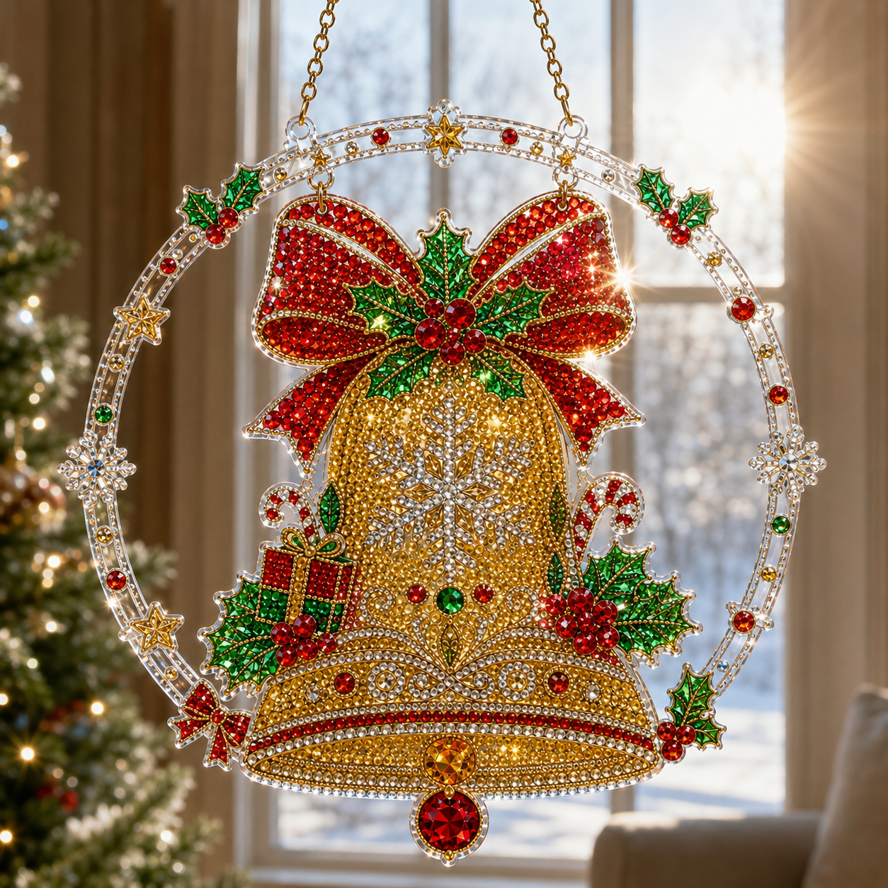 🎅70% Off on the Last Day of the Off-Season Sale🎄- Christmas Diamond Art Suncatcher Kit