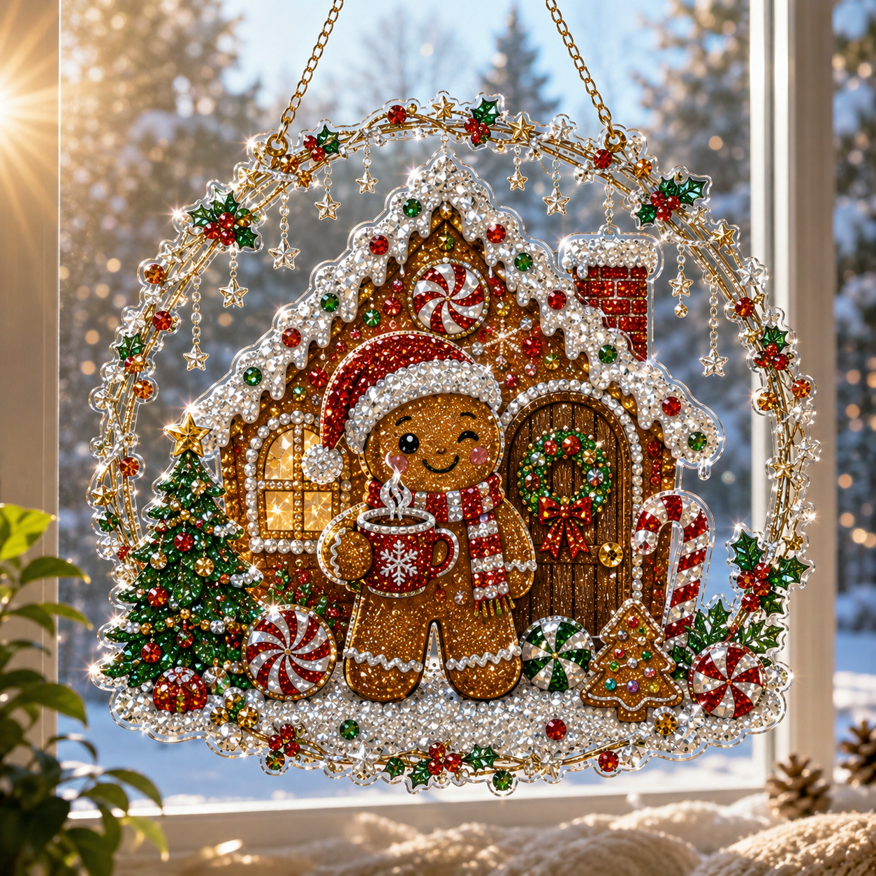 🎅70% Off on the Last Day of the Off-Season Sale🎄- Christmas Diamond Art Suncatcher Kit