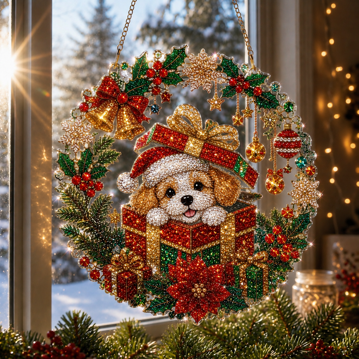 🎅70% Off on the Last Day of the Off-Season Sale🎄- Christmas Diamond Art Suncatcher Kit