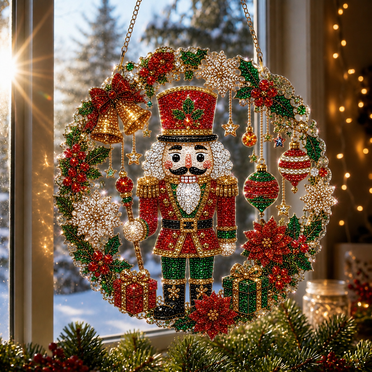 🎅70% Off on the Last Day of the Off-Season Sale🎄- Christmas Diamond Art Suncatcher Kit