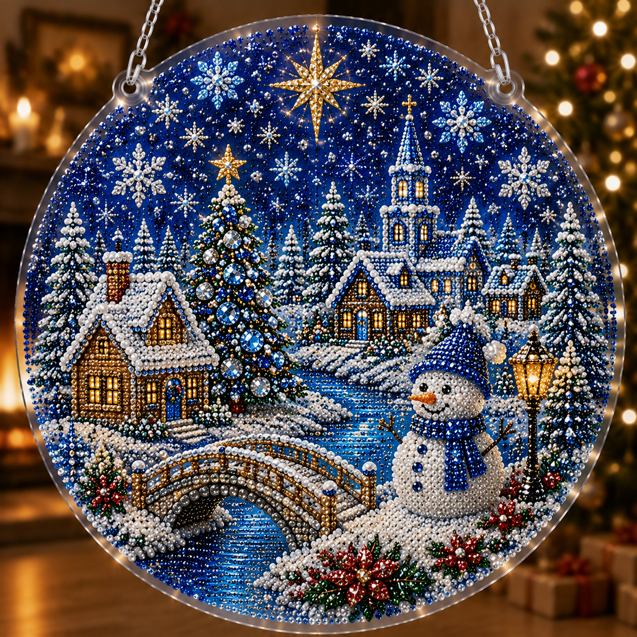 🔥Last Day 49% OFF-🎄Christmas Diamond Art Hanging Ornament Kit