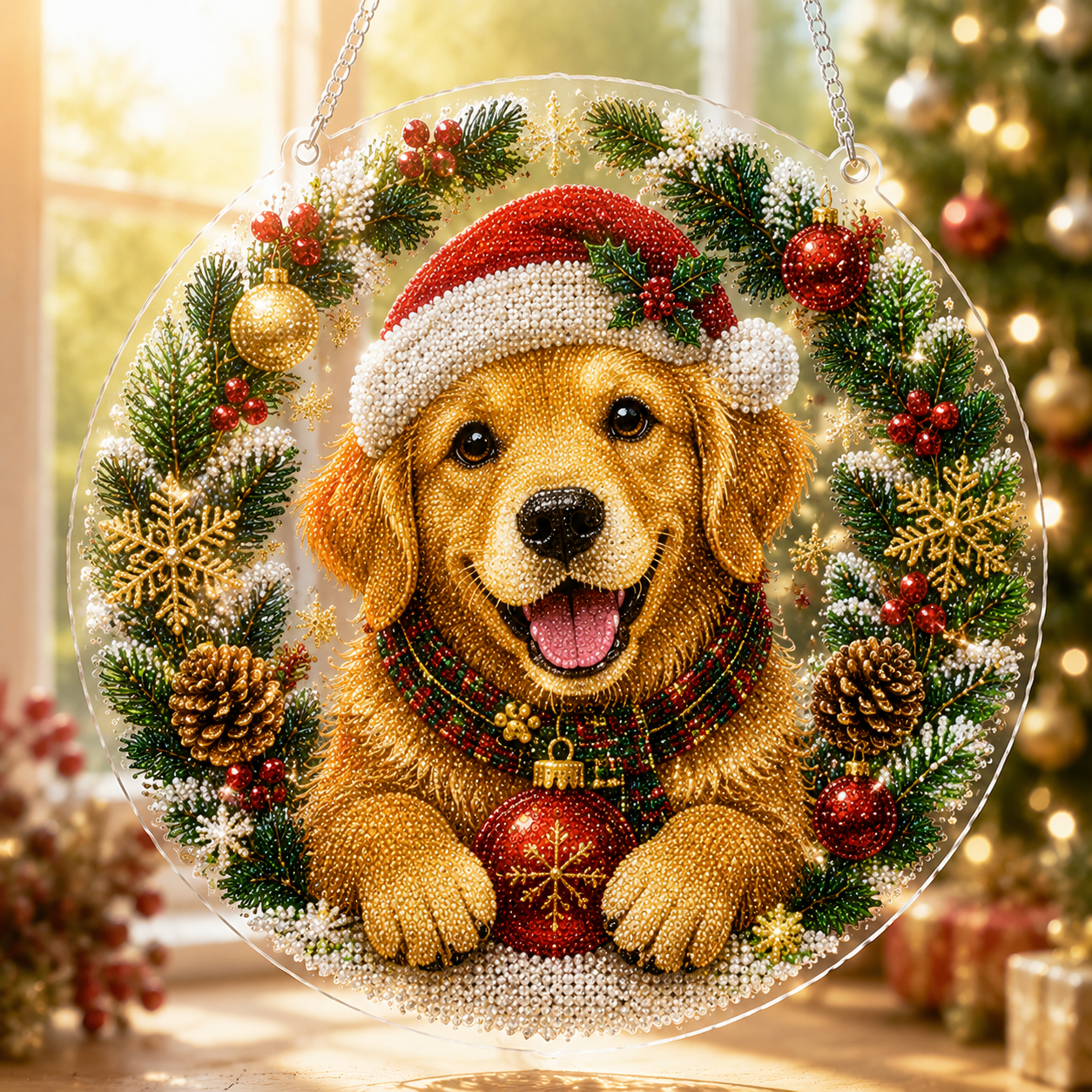 🔥Last Day 49% OFF-🎄Christmas Diamond Art Hanging Ornament Kit