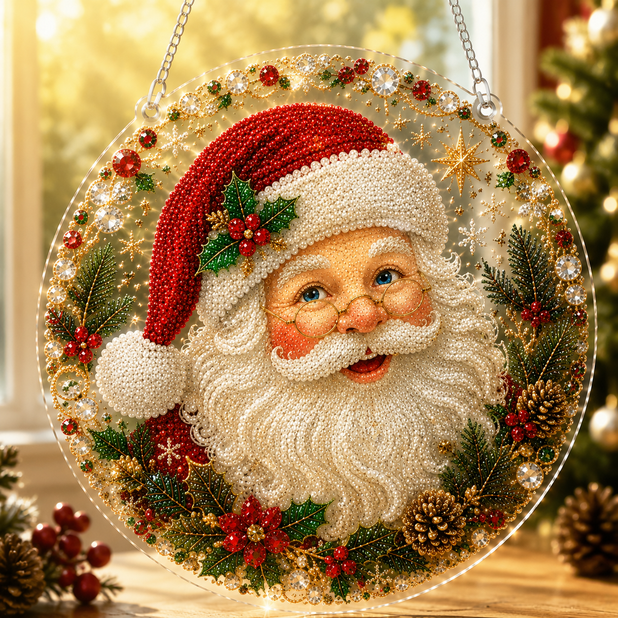 🔥Last Day 49% OFF-🎄Christmas Diamond Art Hanging Ornament Kit