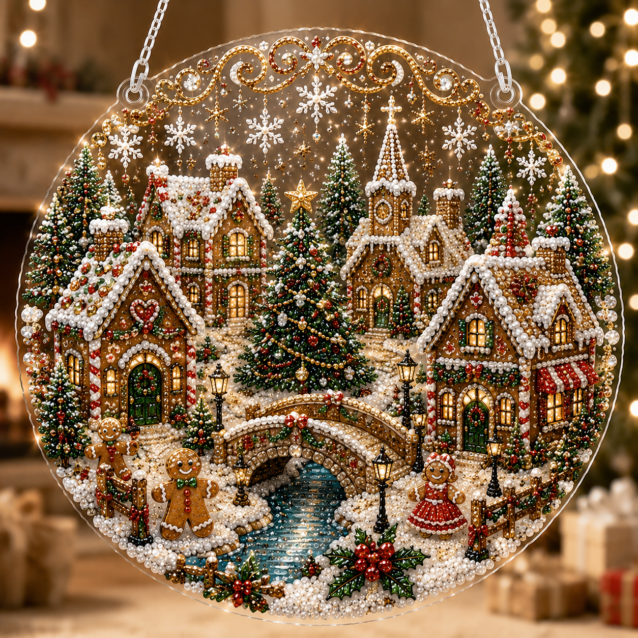 🔥Last Day 49% OFF-🎄Christmas Diamond Art Hanging Ornament Kit