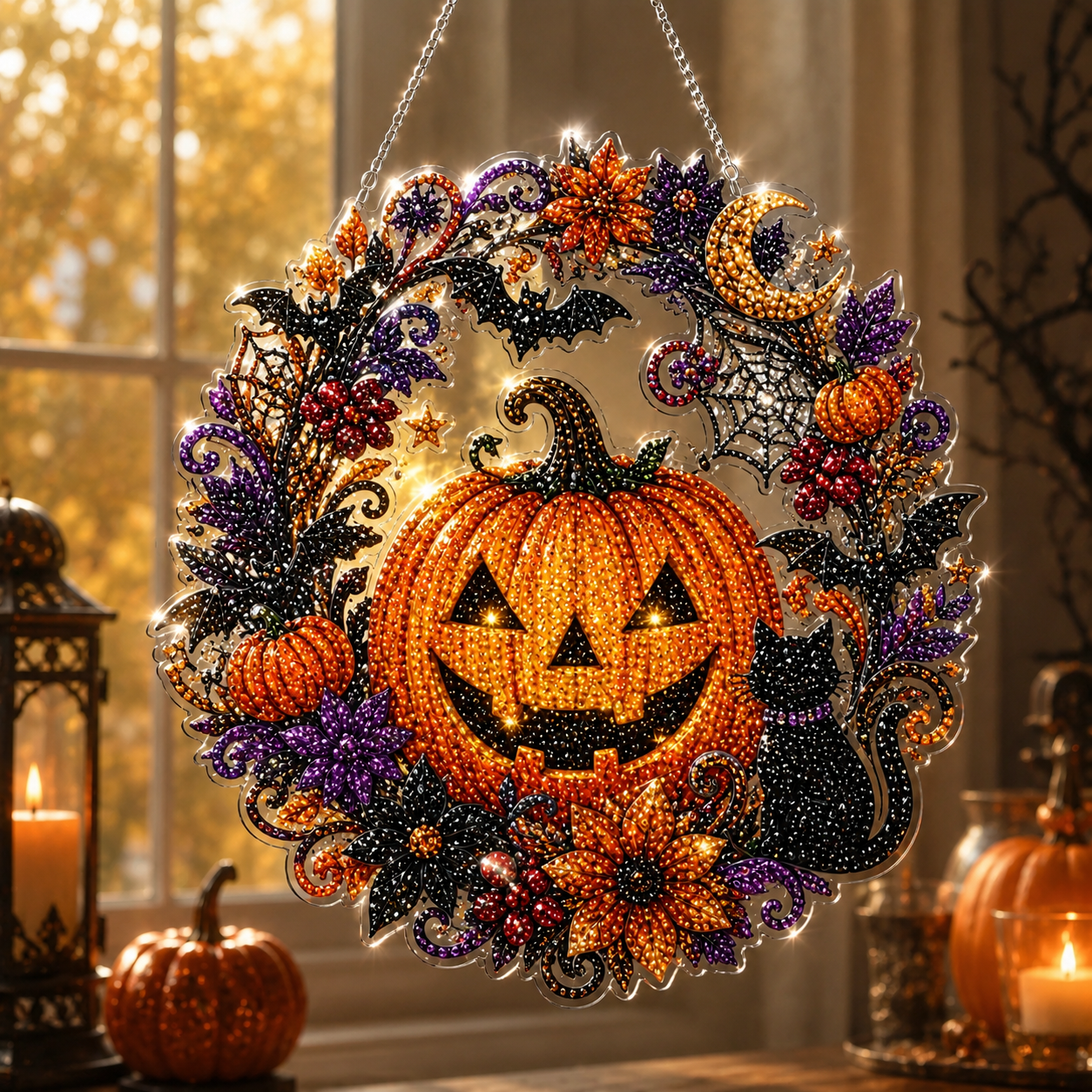 ☀️LAST DAY 70% OFF🌈 - Hummingbird Diamond Art Hanging Ornament Kit