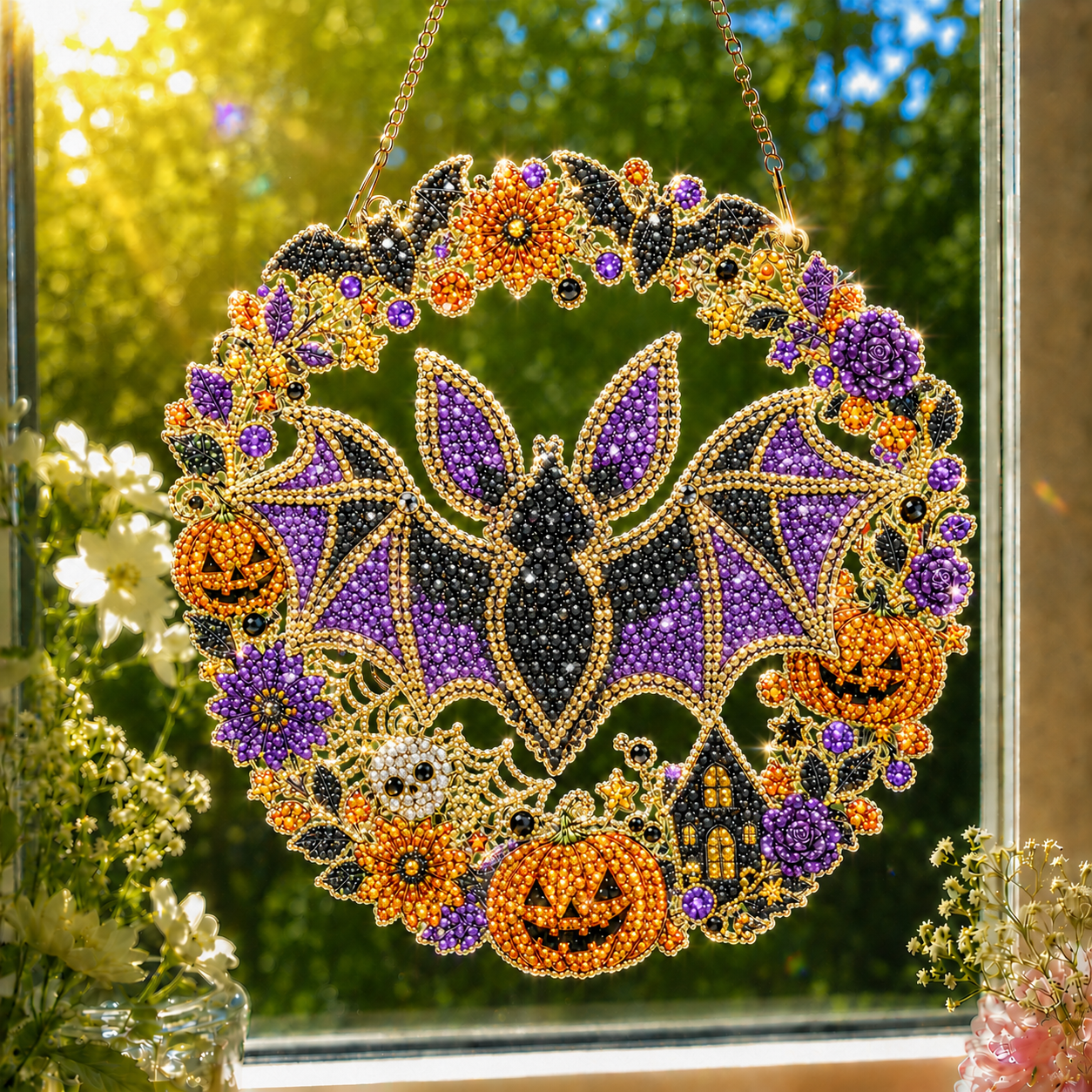 ☀️LAST DAY 70% OFF🌈 - Hummingbird Diamond Art Hanging Ornament Kit