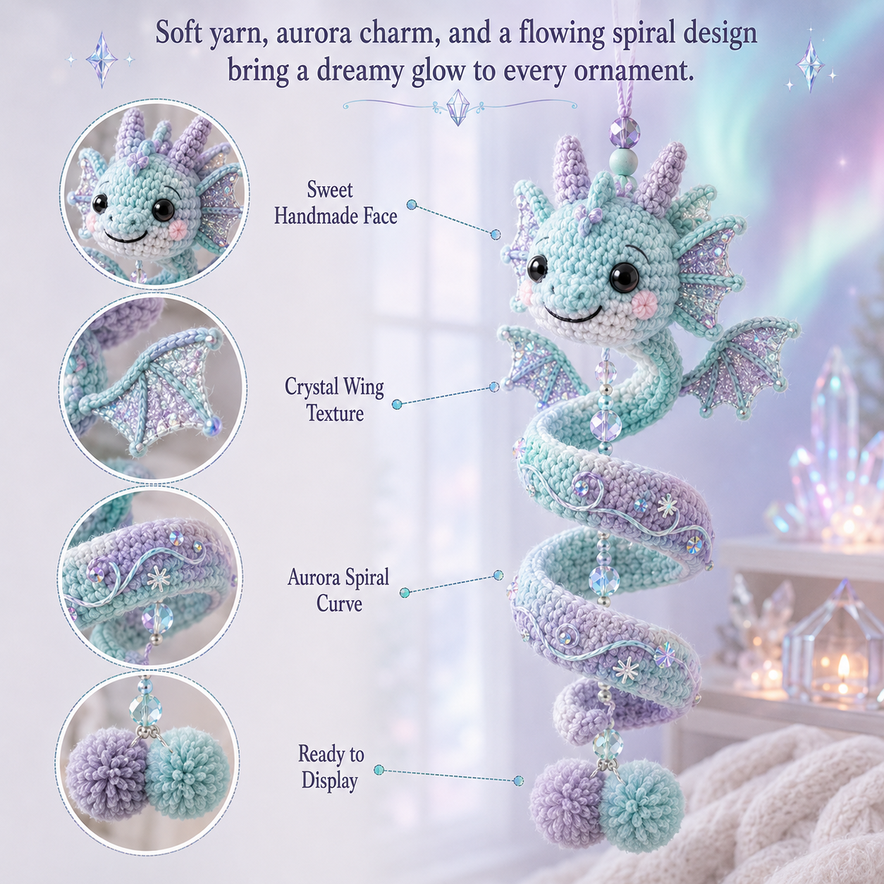🐉 DIY Dragon Spiral Hanging Ornament Kit