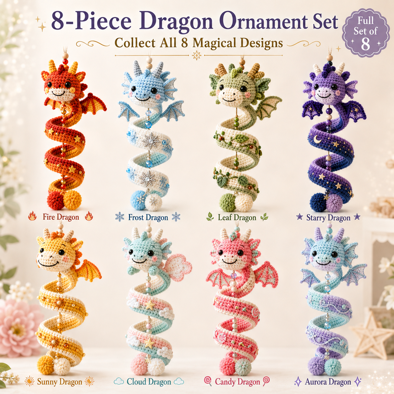 🐉 DIY Dragon Spiral Hanging Ornament Kit