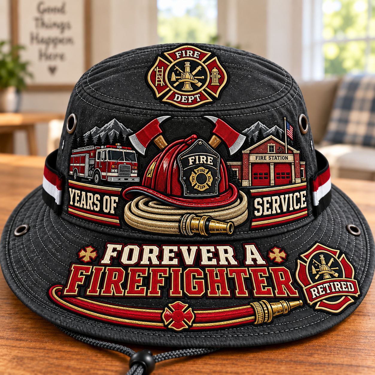 🚒 Forever A Firefighter Boonie Hat