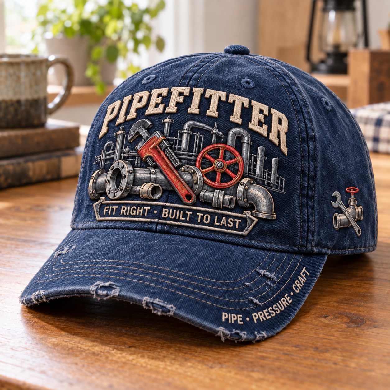🔧 Pipefitter Fit Right Built To Last Baseball Cap
