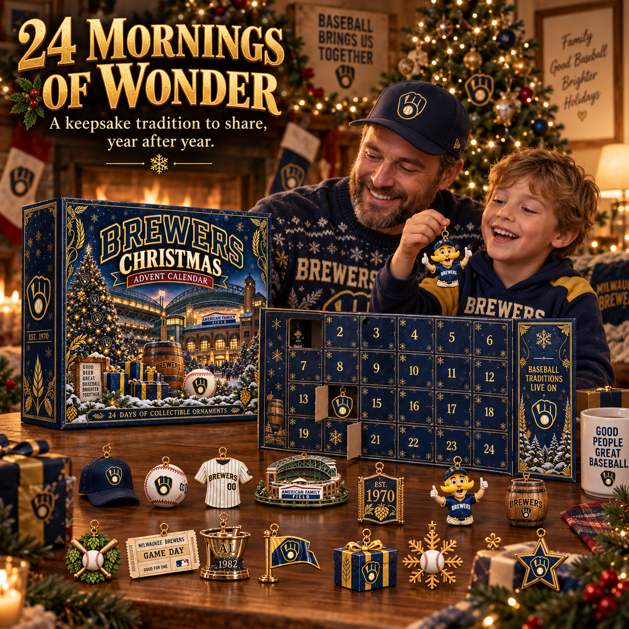 🎄 Brew Crew! Baseball Christmas Advent Calendar
