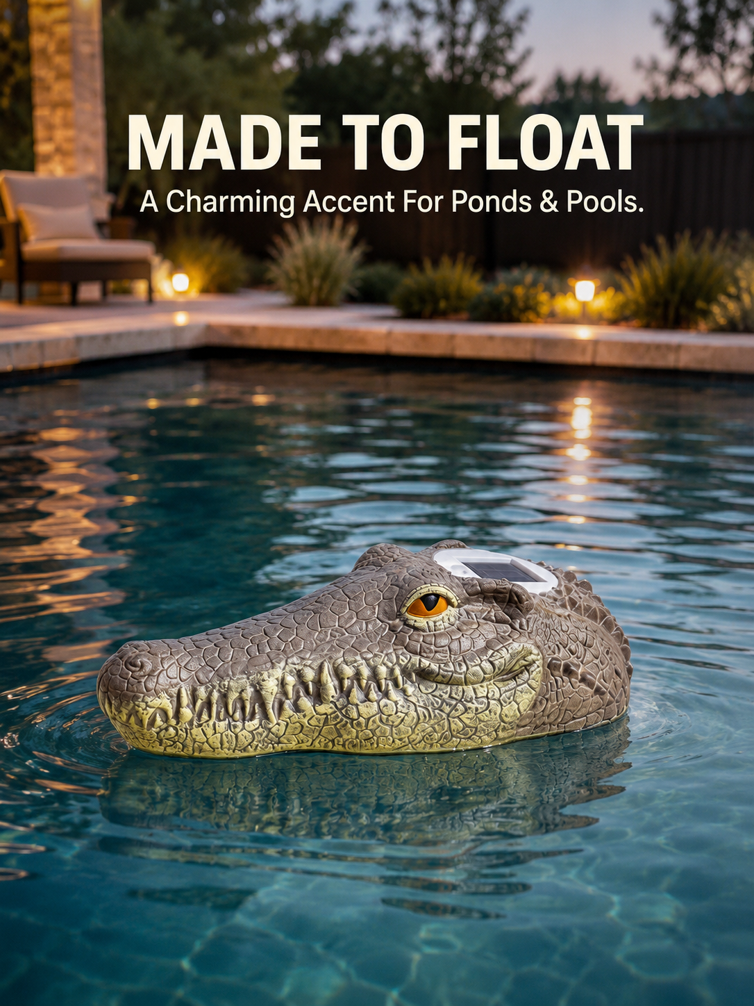 Floating Solar Pond Animal Light