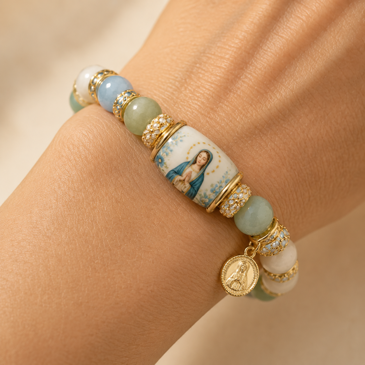 Virgin Mary Blessings Bracelet Faith, Love & Grace