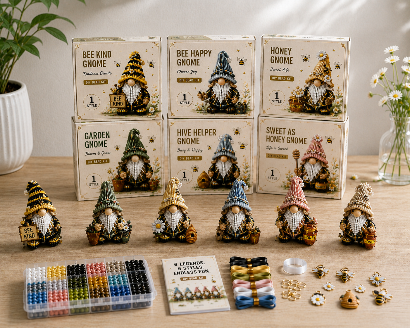 3D Rustic Farmhouse Gnome DIY Collection 🪴