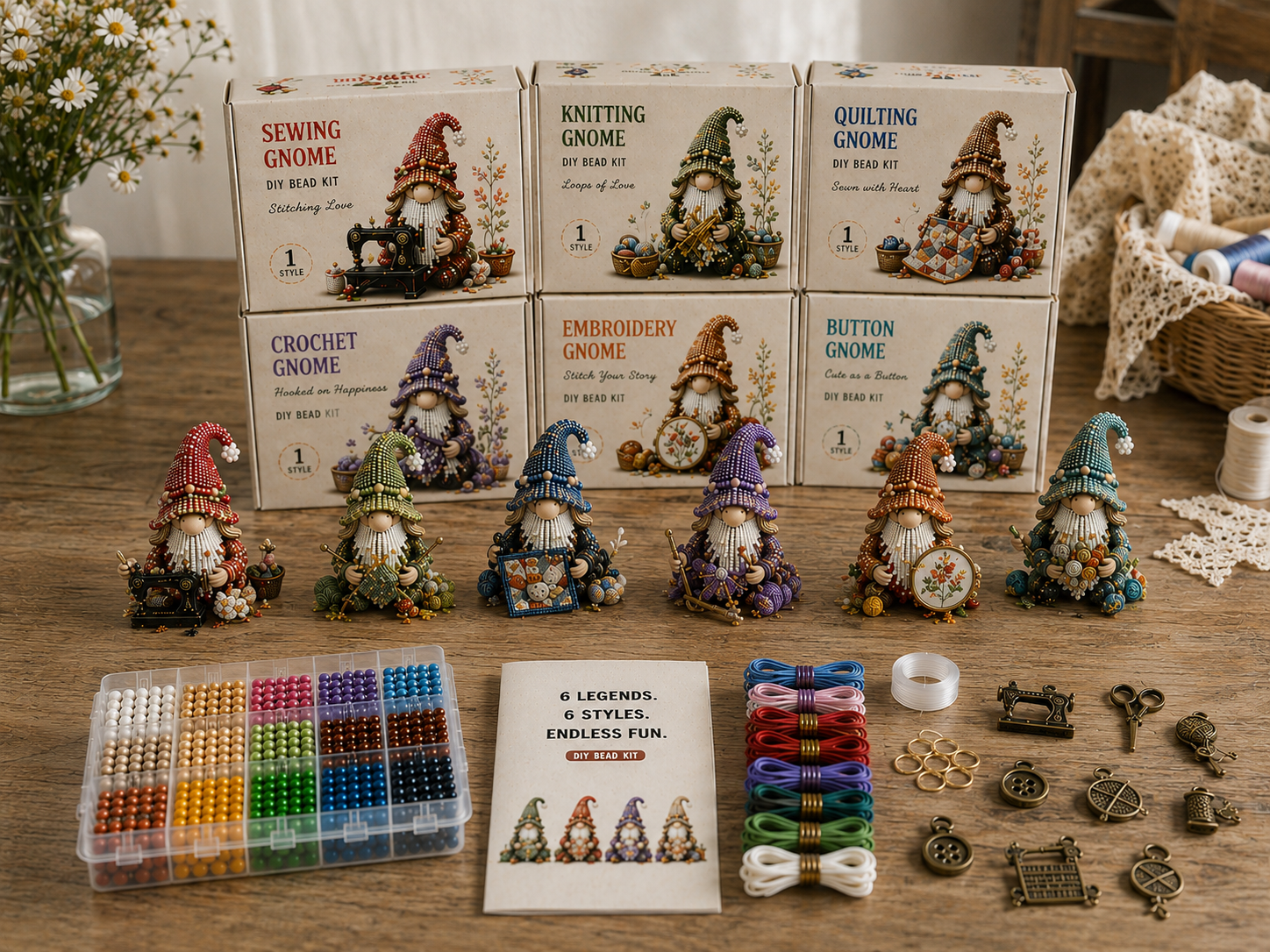 3D Rustic Farmhouse Gnome DIY Collection 🪴