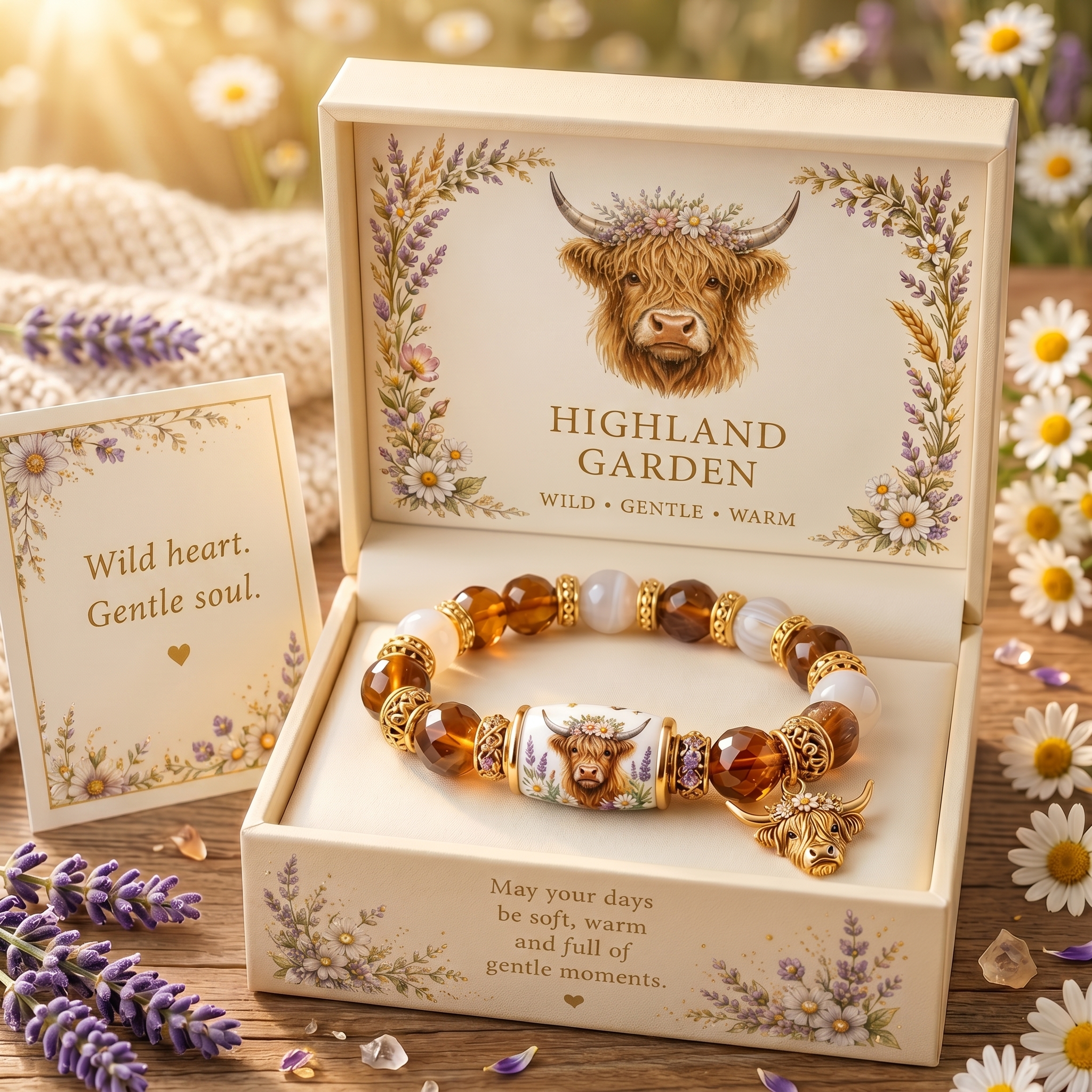 Wild  Gentle  Warm Highland Garden Bracelet