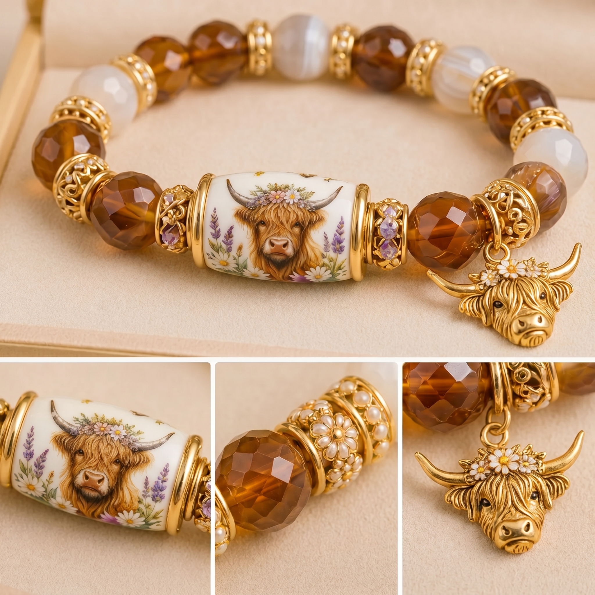 Wild  Gentle  Warm Highland Garden Bracelet