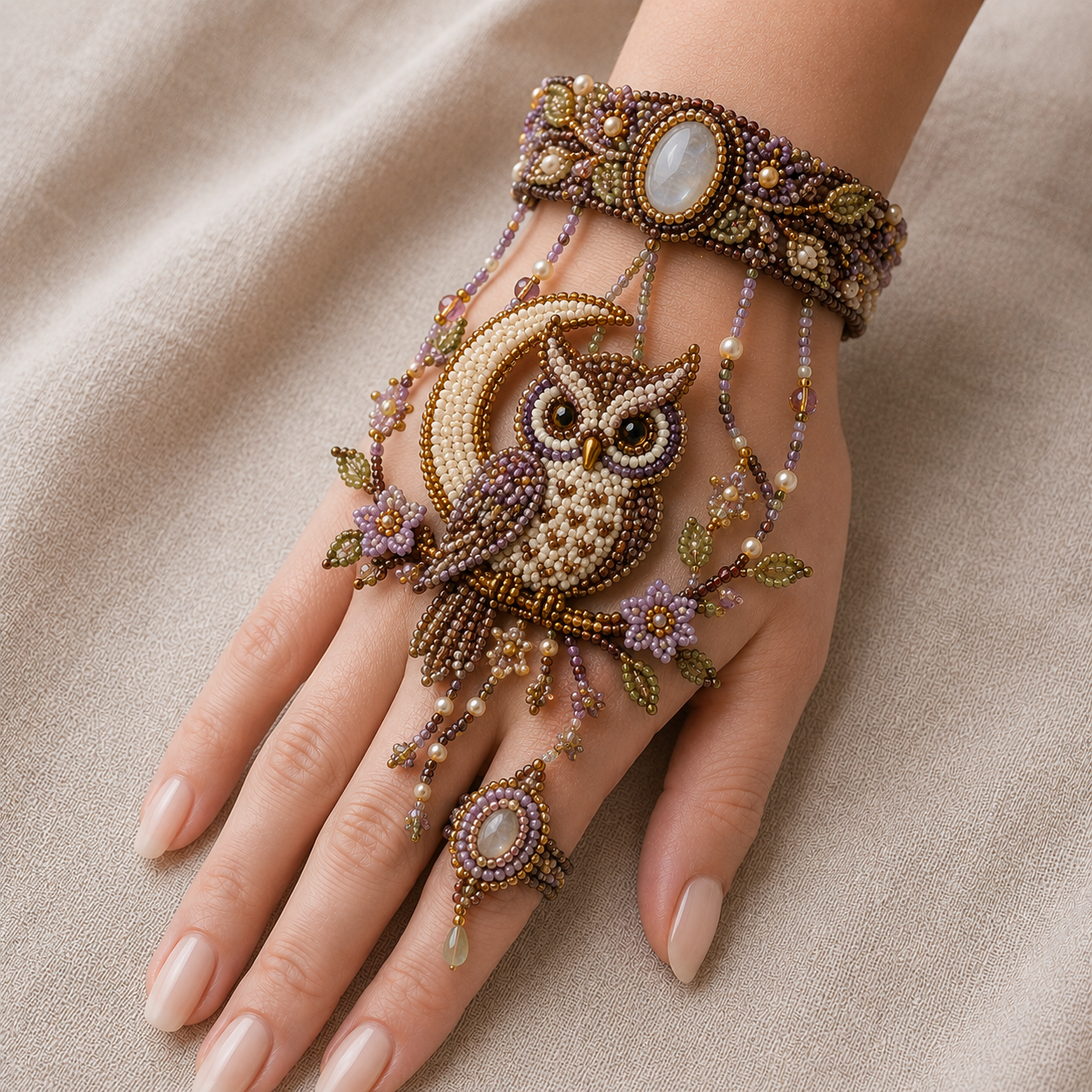 🔥 49% OFF – NEW ARRIVAL✨ DIY Beaded Hand Bracelet Kit – Create Your Own Wearable Art🔥
