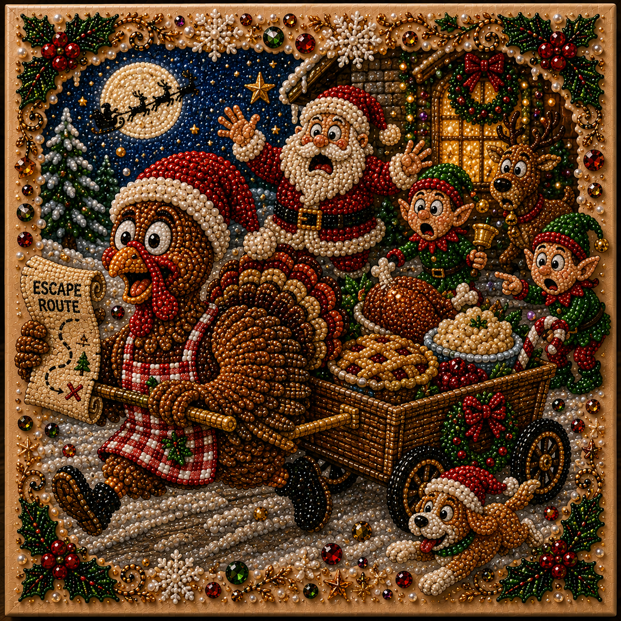 🎄 Absurd Christmas Moments Pearl Art Kit