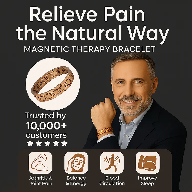 Men's Four Leaf Magnetic Copper Bracelet â€” Strength in Every Link (Limited-time offer for 2026 Celebrate with 70% OFF! - Copper Magnetic Power Boost Circulation, Banish Fatigue)