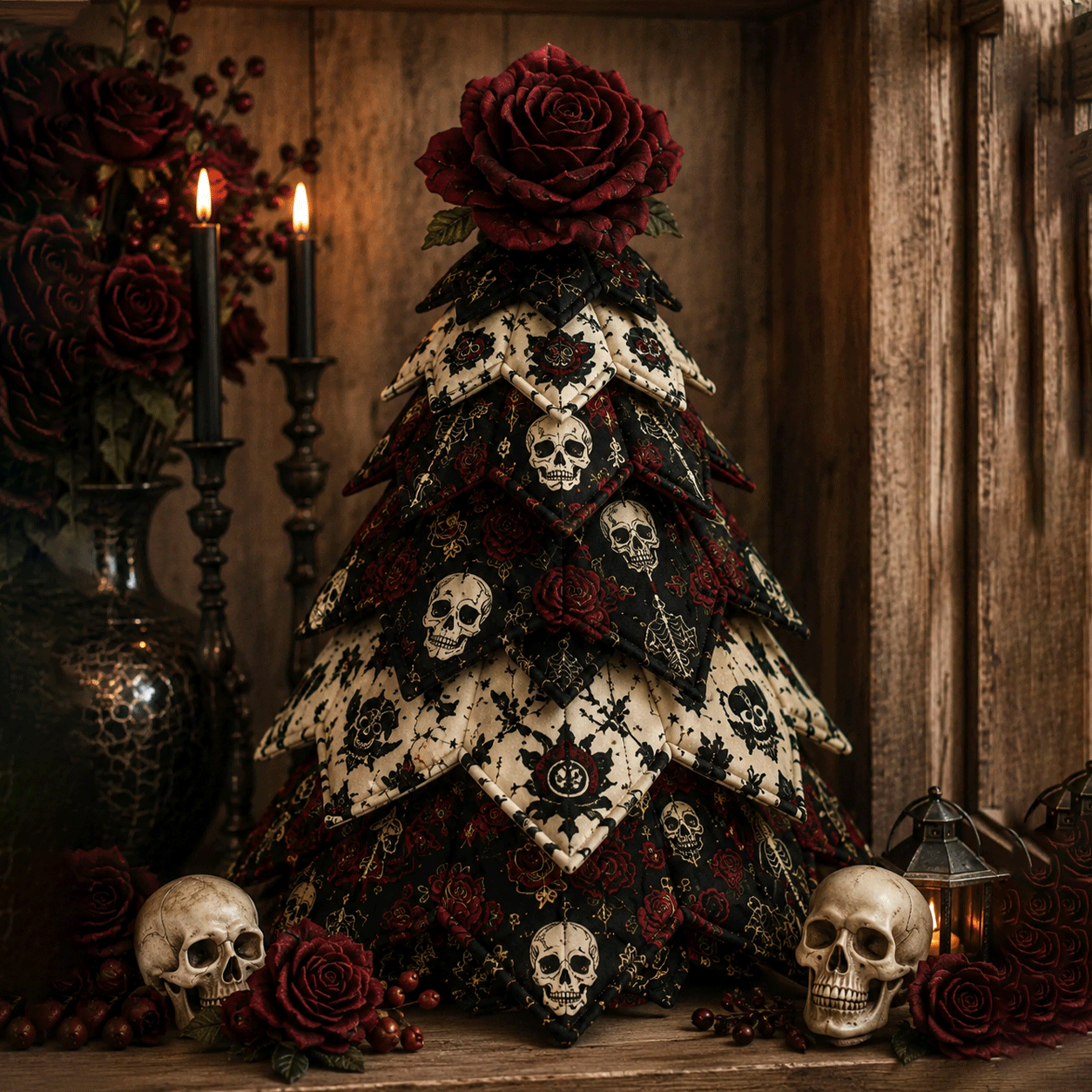 🔥 49% OFF – 🎃 DIY Halloween Quilted Fabric Tree Kit⏰️Buy More Save More🔥