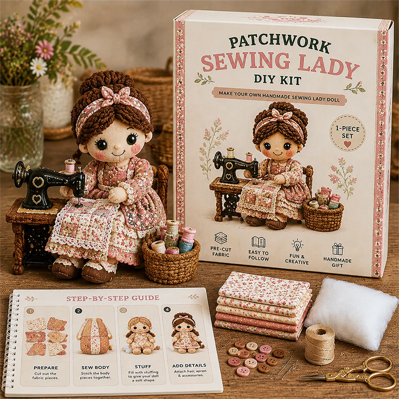 🌸 Patchwork DIY Doll Kits – Handmade Fun & Creativity