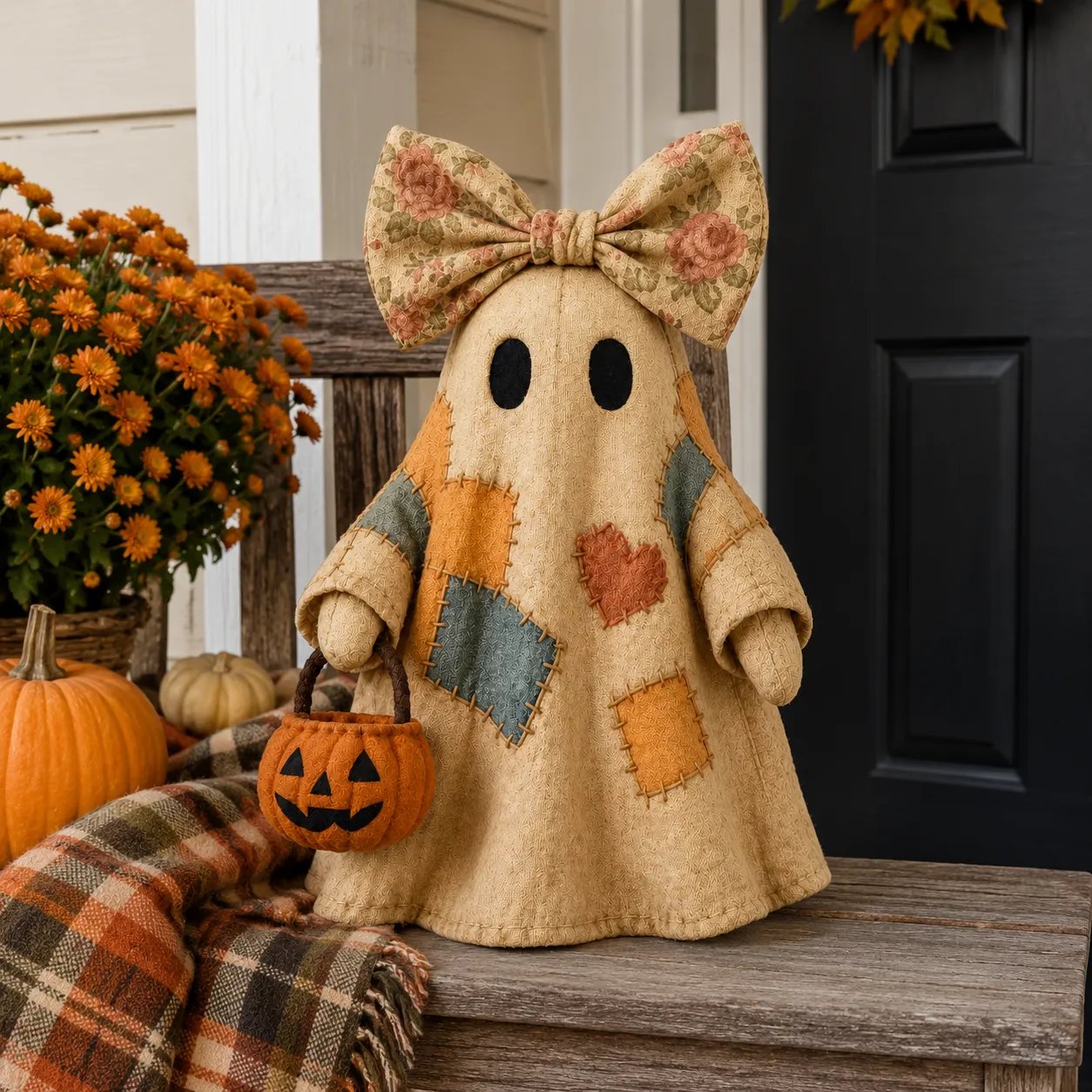 🏆Limited Time Sale 49% OFF🍂👻 Lighted Vintage Patchwork Ghost