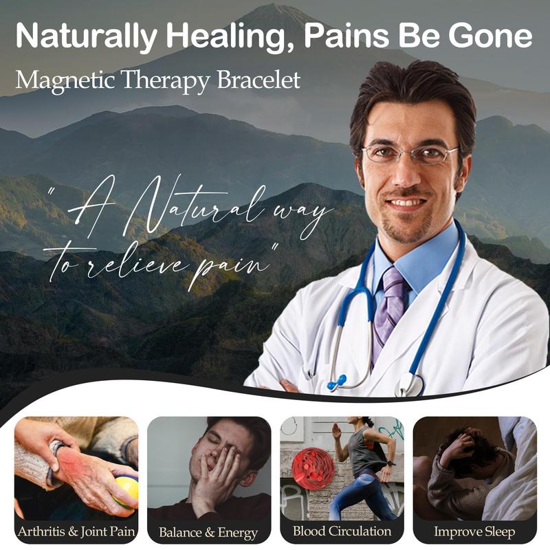 Men's Four Leaf Magnetic Copper Bracelet â€” Strength in Every Link (Limited-time offer for 2026 Celebrate with 70% OFF! - Copper Magnetic Power Boost Circulation, Banish Fatigue)