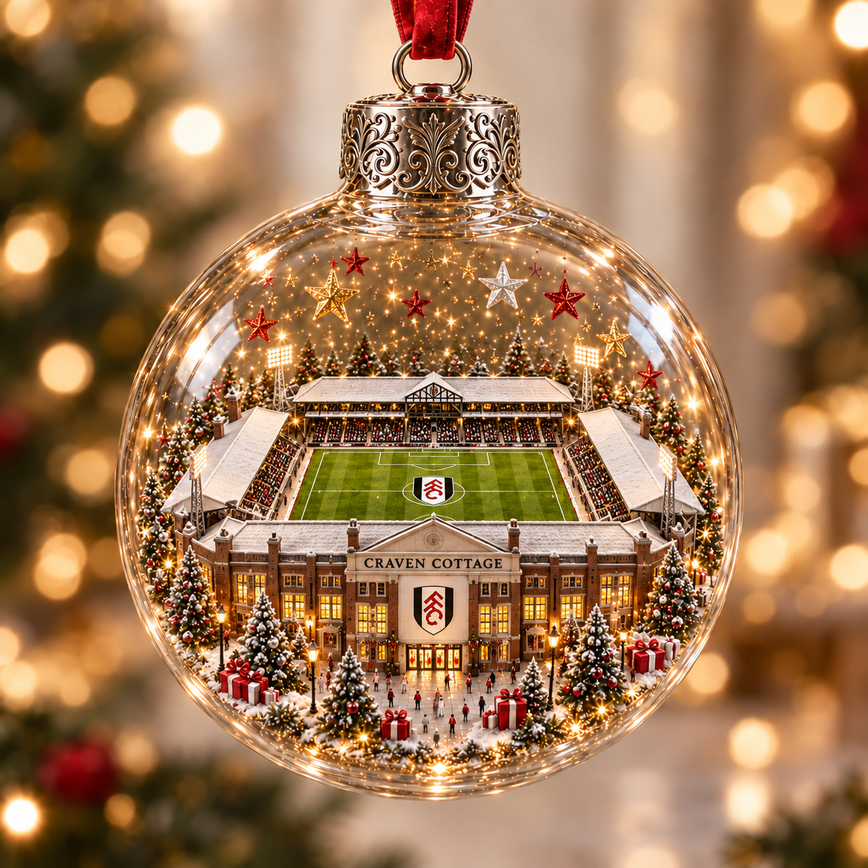 ⚽🎄 Bring the Stadium Home — Light-Up Football Stadium Christmas Ornament