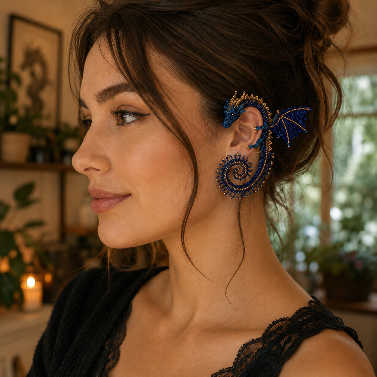 DIY Beaded Dragon Ear Cuff Kit