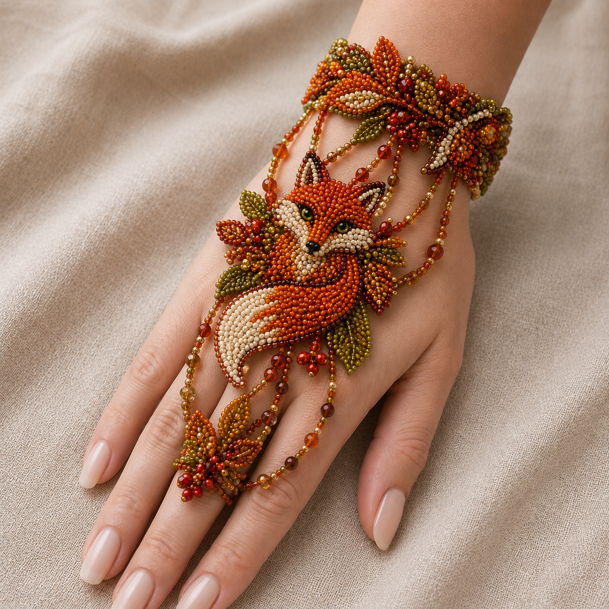 🔥 49% OFF – NEW ARRIVAL✨ DIY Beaded Hand Bracelet Kit – Create Your Own Wearable Art🔥